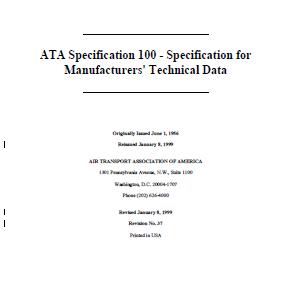 ATA Spec 100-1999 Manufacturers' Technical Data